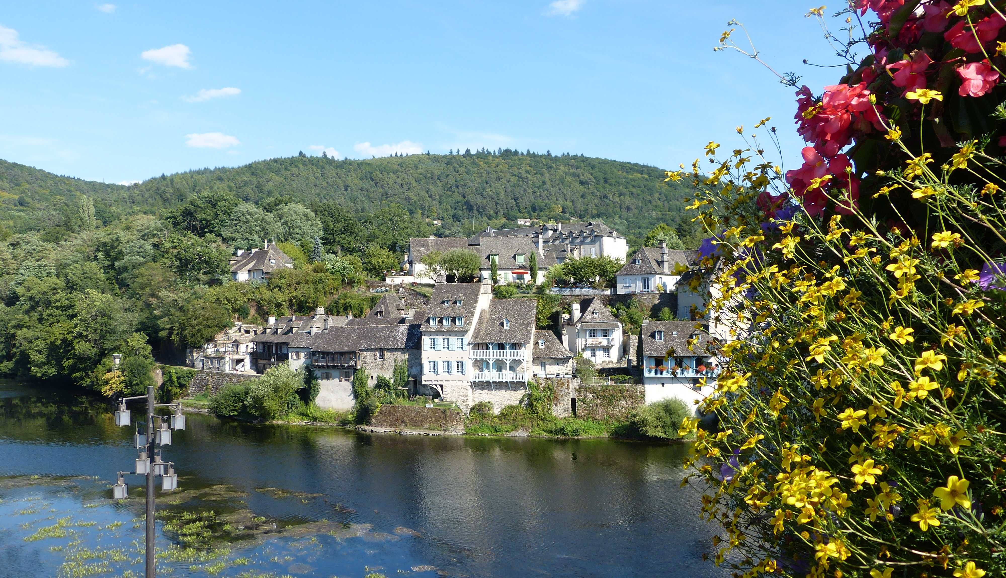 View of Argentat, on the river Dordogne