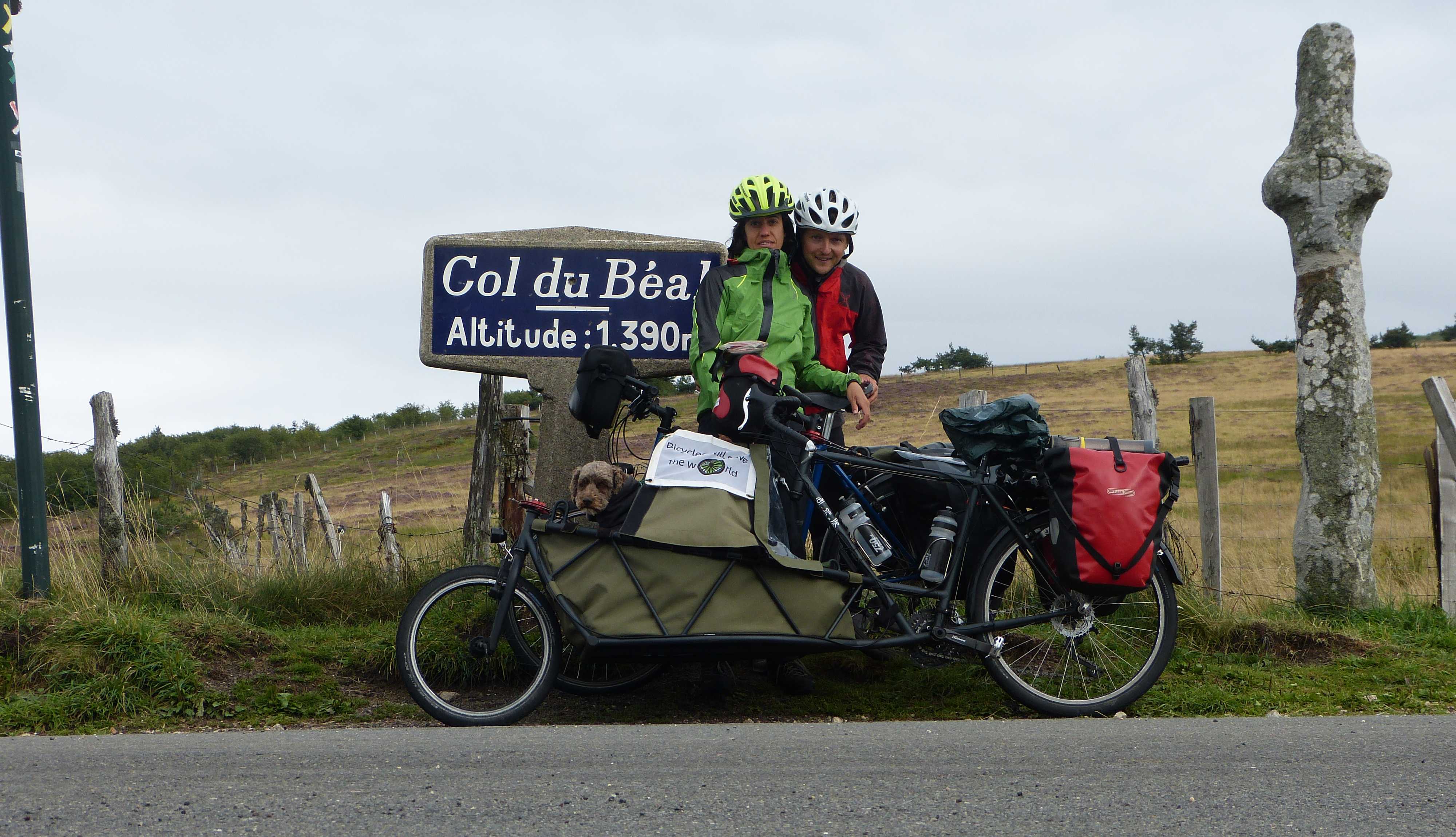 Feeling the cold at the first of a long series of mountain passes