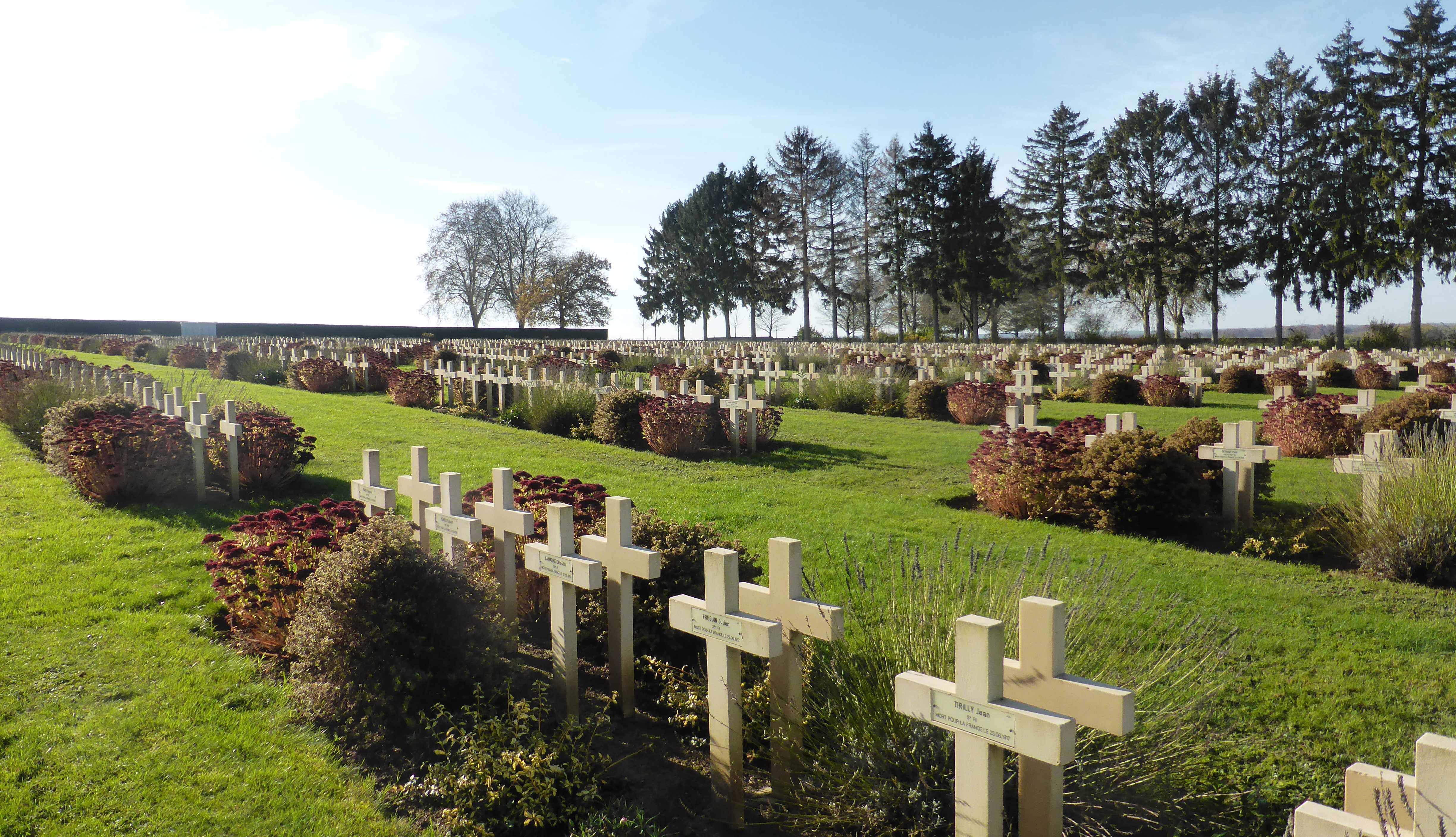 The French military graveyard in Cerny-en-Laonnois