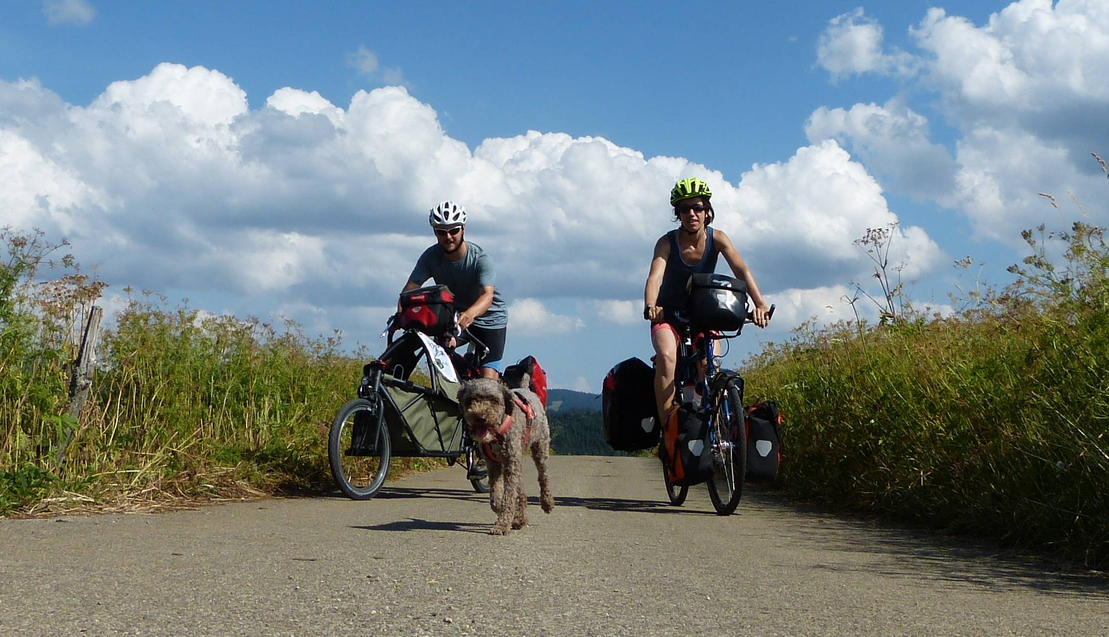 Enjoying a bit of bike-off time!